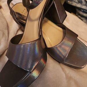 a new day Metallic Block Heel Sandals